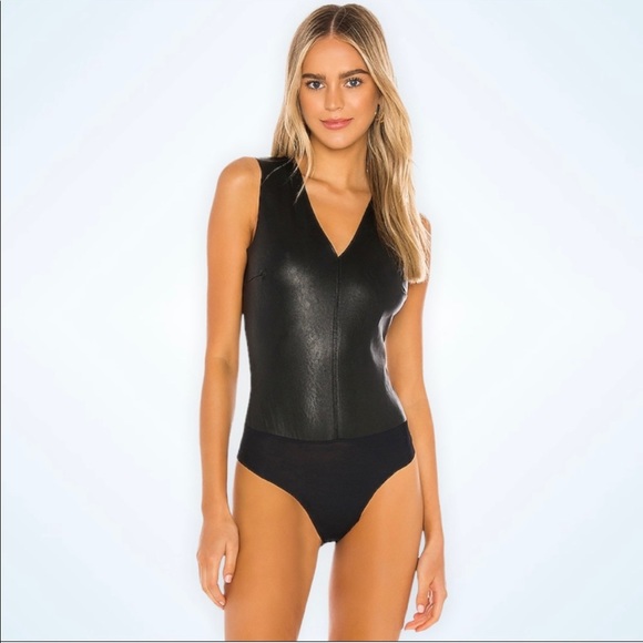 Commando Faux Leather Bodysuit - Picture 11 of 14